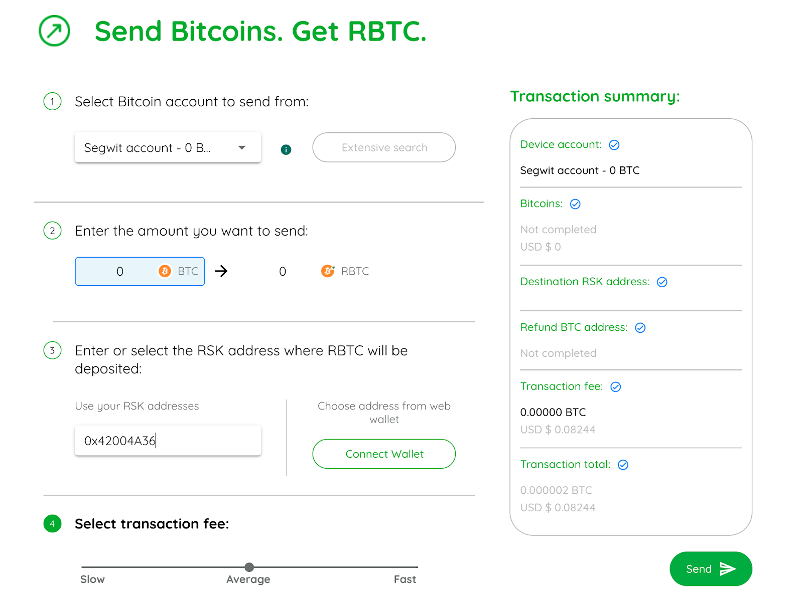 Send Bitcoins